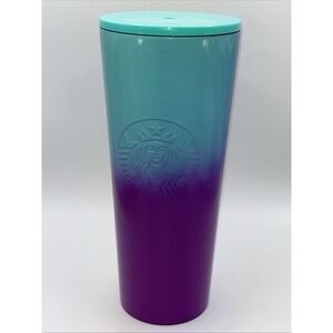 Starbucks 2021 Purple Blue Ombre Stainless Steel 24oz Venti Tumbler